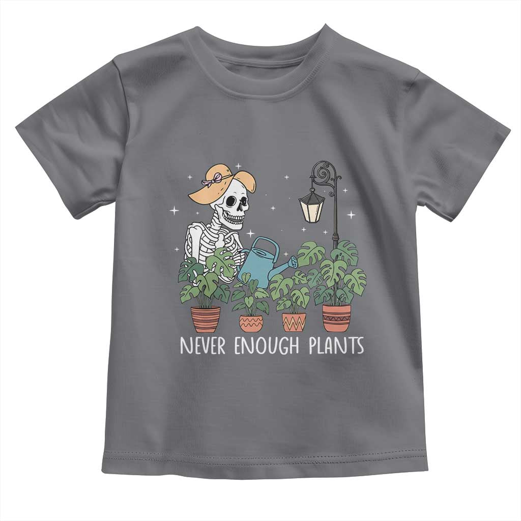 Skeleton Monstera Lover Toddler T Shirt Never Enough Plants - Wonder Print Shop