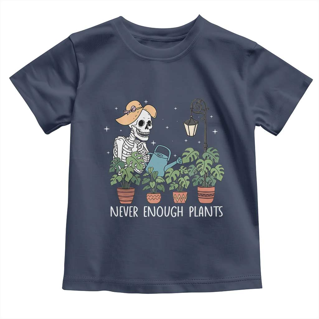 Skeleton Monstera Lover Toddler T Shirt Never Enough Plants - Wonder Print Shop