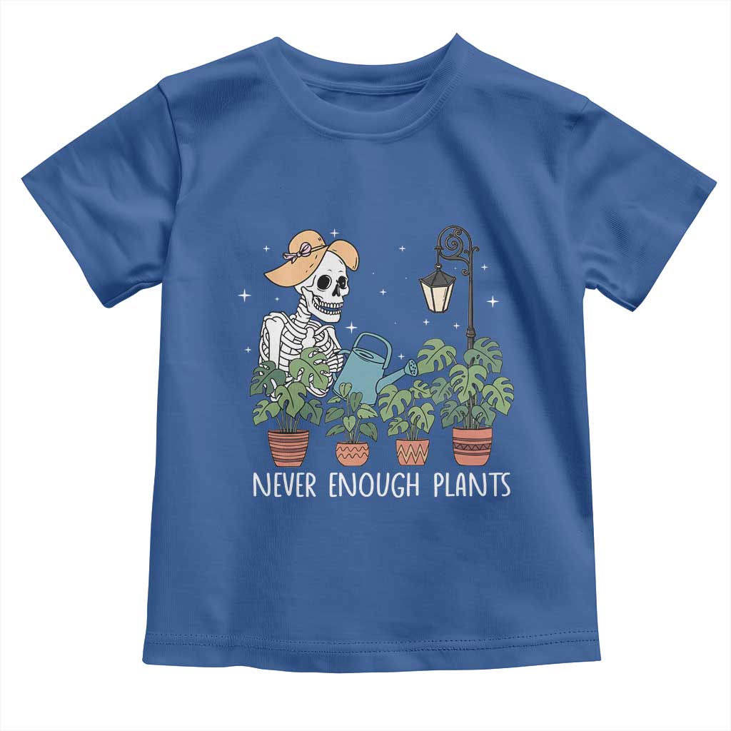 Skeleton Monstera Lover Toddler T Shirt Never Enough Plants - Wonder Print Shop