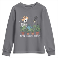Skeleton Monstera Lover Youth Sweatshirt Never Enough Plants - Wonder Print Shop