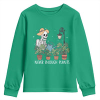 Skeleton Monstera Lover Youth Sweatshirt Never Enough Plants - Wonder Print Shop