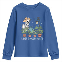Skeleton Monstera Lover Youth Sweatshirt Never Enough Plants - Wonder Print Shop