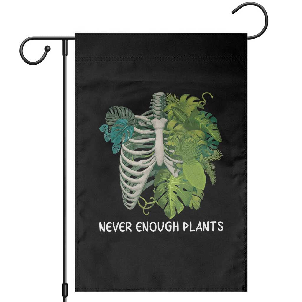 Monstera Plant Body Skeleton Garden Flag Never Enough Plants - Wonder Print Shop