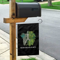 Monstera Plant Body Skeleton Garden Flag Never Enough Plants - Wonder Print Shop