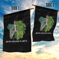 Monstera Plant Body Skeleton Garden Flag Never Enough Plants - Wonder Print Shop