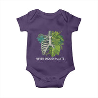 Monstera Plant Body Skeleton Baby Onesie Never Enough Plants - Wonder Print Shop