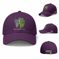 Monstera Plant Body Skeleton Baseball Cap Never Enough Plants