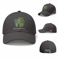 Monstera Plant Body Skeleton Baseball Cap Never Enough Plants