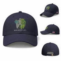 Monstera Plant Body Skeleton Baseball Cap Never Enough Plants