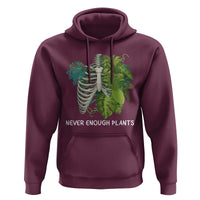 Monstera Plant Body Skeleton Hoodie Never Enough Plants - Wonder Print Shop