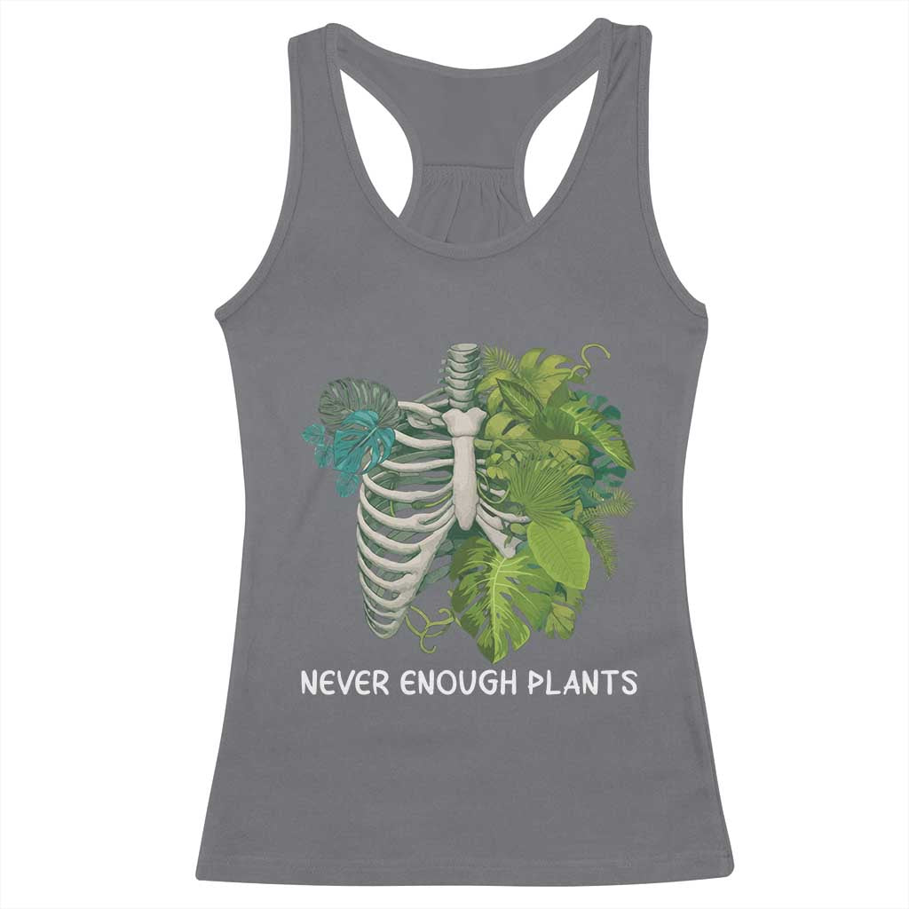 Monstera Plant Body Skeleton Racerback Tank Top Never Enough Plants - Wonder Print Shop