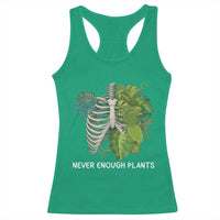 Monstera Plant Body Skeleton Racerback Tank Top Never Enough Plants - Wonder Print Shop