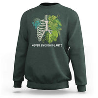 Monstera Plant Body Skeleton Sweatshirt Never Enough Plants - Wonder Print Shop
