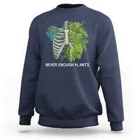Monstera Plant Body Skeleton Sweatshirt Never Enough Plants - Wonder Print Shop