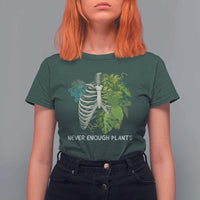 Monstera Plant Body Skeleton T Shirt For Women Never Enough Plants - Wonder Print Shop