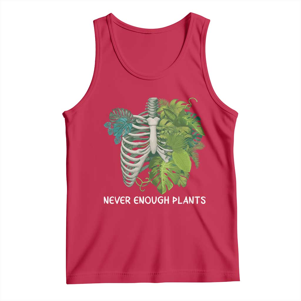 Monstera Plant Body Skeleton Tank Top Never Enough Plants - Wonder Print Shop