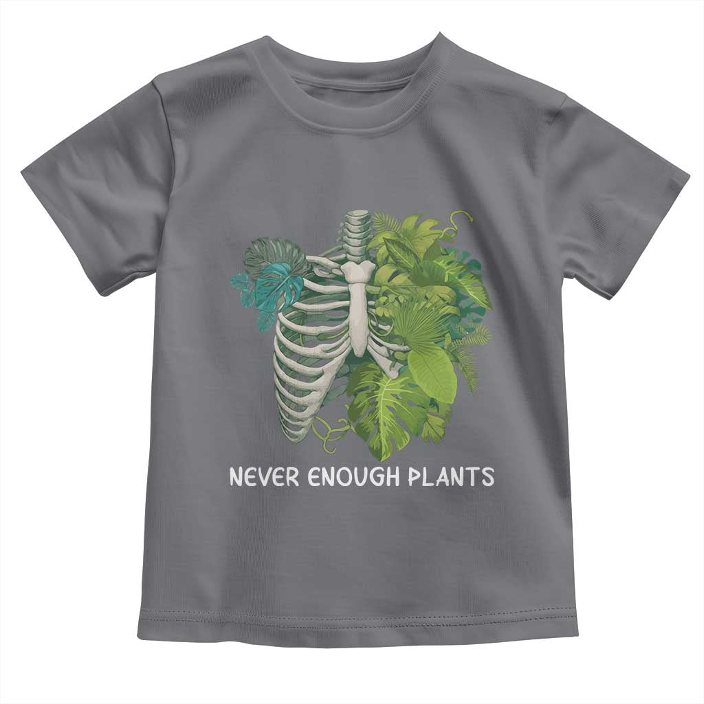 Monstera Plant Body Skeleton Toddler T Shirt Never Enough Plants - Wonder Print Shop