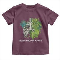 Monstera Plant Body Skeleton Toddler T Shirt Never Enough Plants - Wonder Print Shop