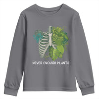 Monstera Plant Body Skeleton Youth Sweatshirt Never Enough Plants - Wonder Print Shop