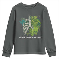 Monstera Plant Body Skeleton Youth Sweatshirt Never Enough Plants - Wonder Print Shop