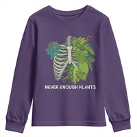 Monstera Plant Body Skeleton Youth Sweatshirt Never Enough Plants - Wonder Print Shop