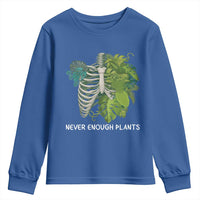 Monstera Plant Body Skeleton Youth Sweatshirt Never Enough Plants - Wonder Print Shop