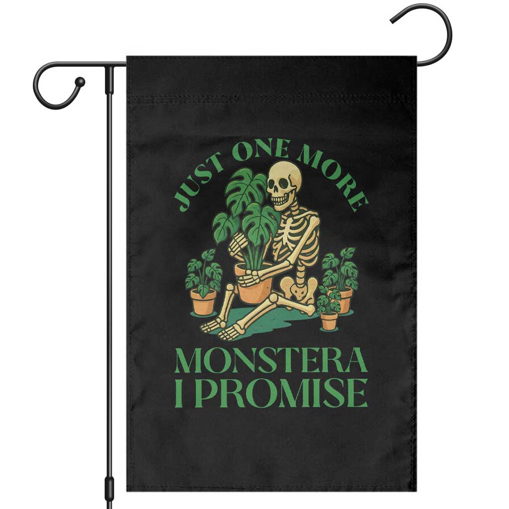 Just One More Monstera Garden Flag Skeleton Plant Lover Gift - Wonder Print Shop