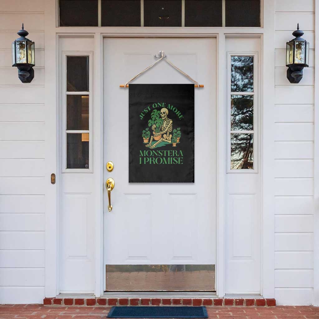 Just One More Monstera Garden Flag Skeleton Plant Lover Gift - Wonder Print Shop