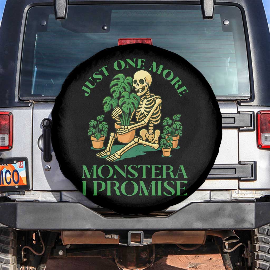 Just One More Monstera Spare Tire Cover Skeleton Plant Lover Gift - Wonder Print Shop