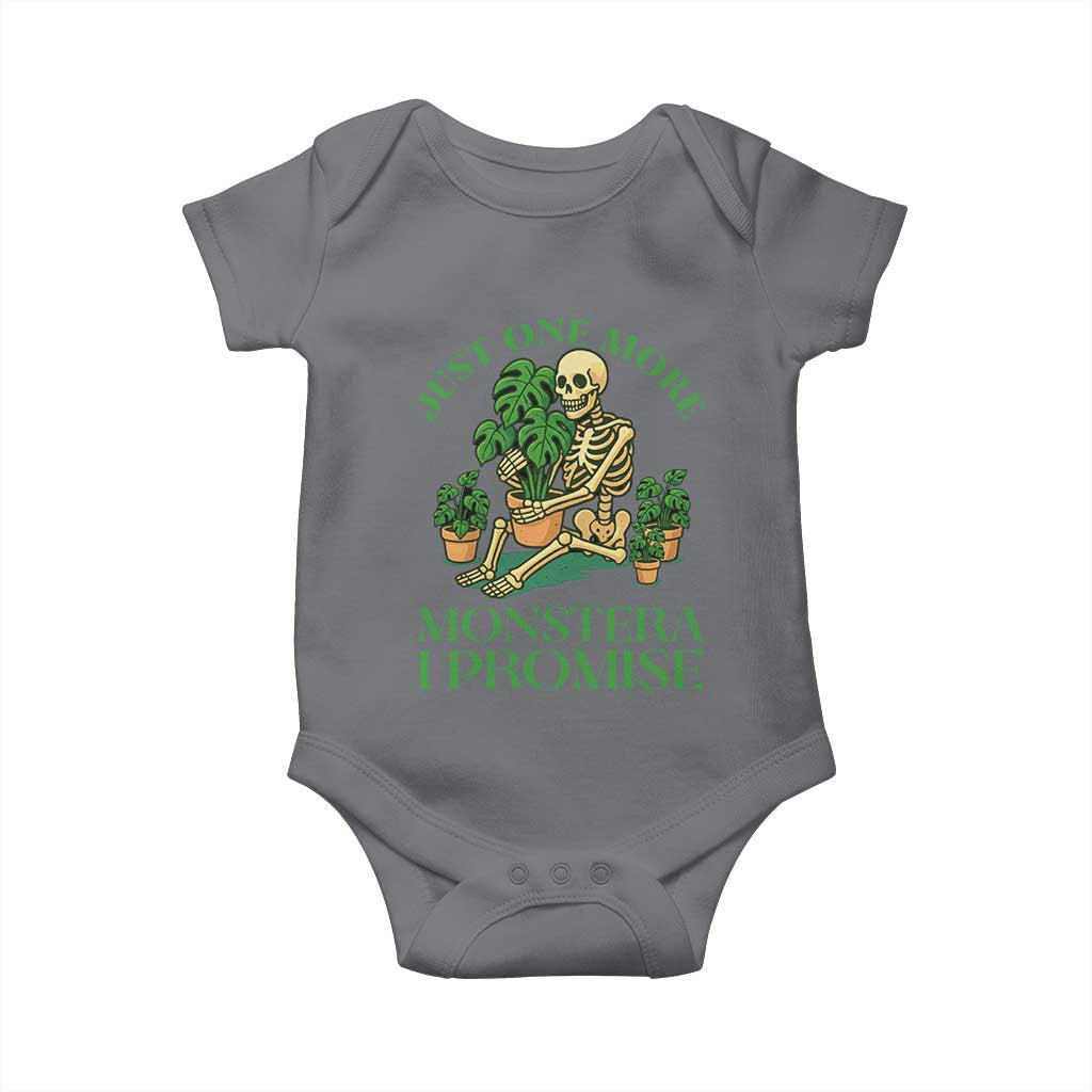 Just One More Monstera Baby Onesie Skeleton Plant Lover Gift - Wonder Print Shop