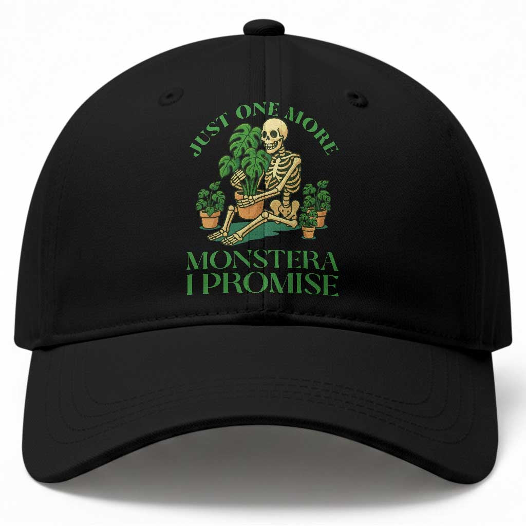 Just One More Monstera Baseball Cap Skeleton Plant Lover Gift