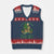 Just One More Monstera V-Neck Knit Sweater Vest Skeleton Plant Lover Gift - Wonder Print Shop