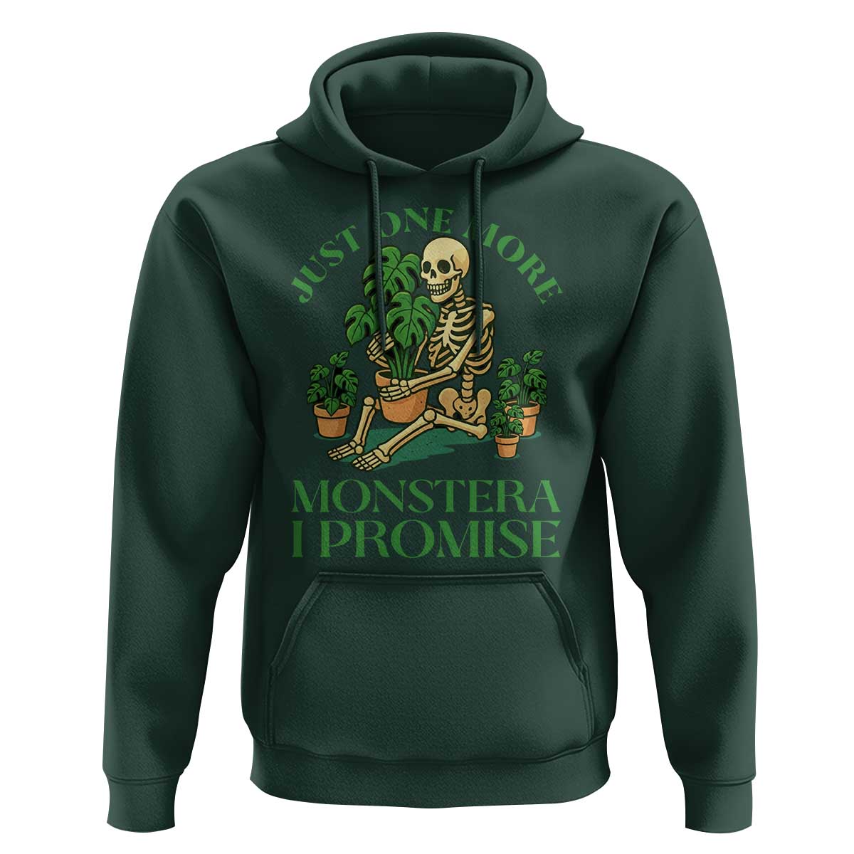 Just One More Monstera Hoodie Skeleton Plant Lover Gift - Wonder Print Shop