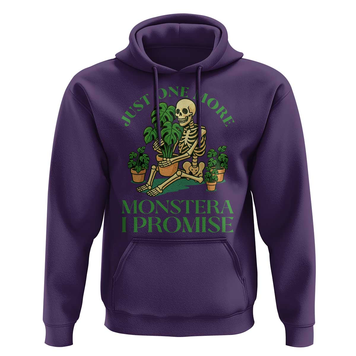 Just One More Monstera Hoodie Skeleton Plant Lover Gift - Wonder Print Shop