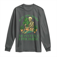 Just One More Monstera Long Sleeve Shirt Skeleton Plant Lover Gift - Wonder Print Shop