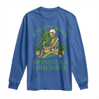 Just One More Monstera Long Sleeve Shirt Skeleton Plant Lover Gift - Wonder Print Shop