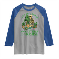 Just One More Monstera Raglan Shirt Skeleton Plant Lover Gift - Wonder Print Shop