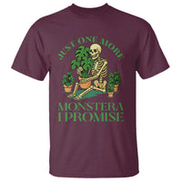 Just One More Monstera T Shirt Skeleton Plant Lover Gift - Wonder Print Shop