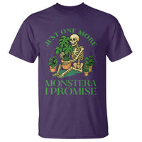 Just One More Monstera T Shirt Skeleton Plant Lover Gift - Wonder Print Shop