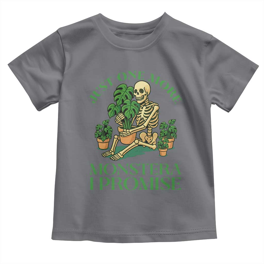 Just One More Monstera Toddler T Shirt Skeleton Plant Lover Gift - Wonder Print Shop