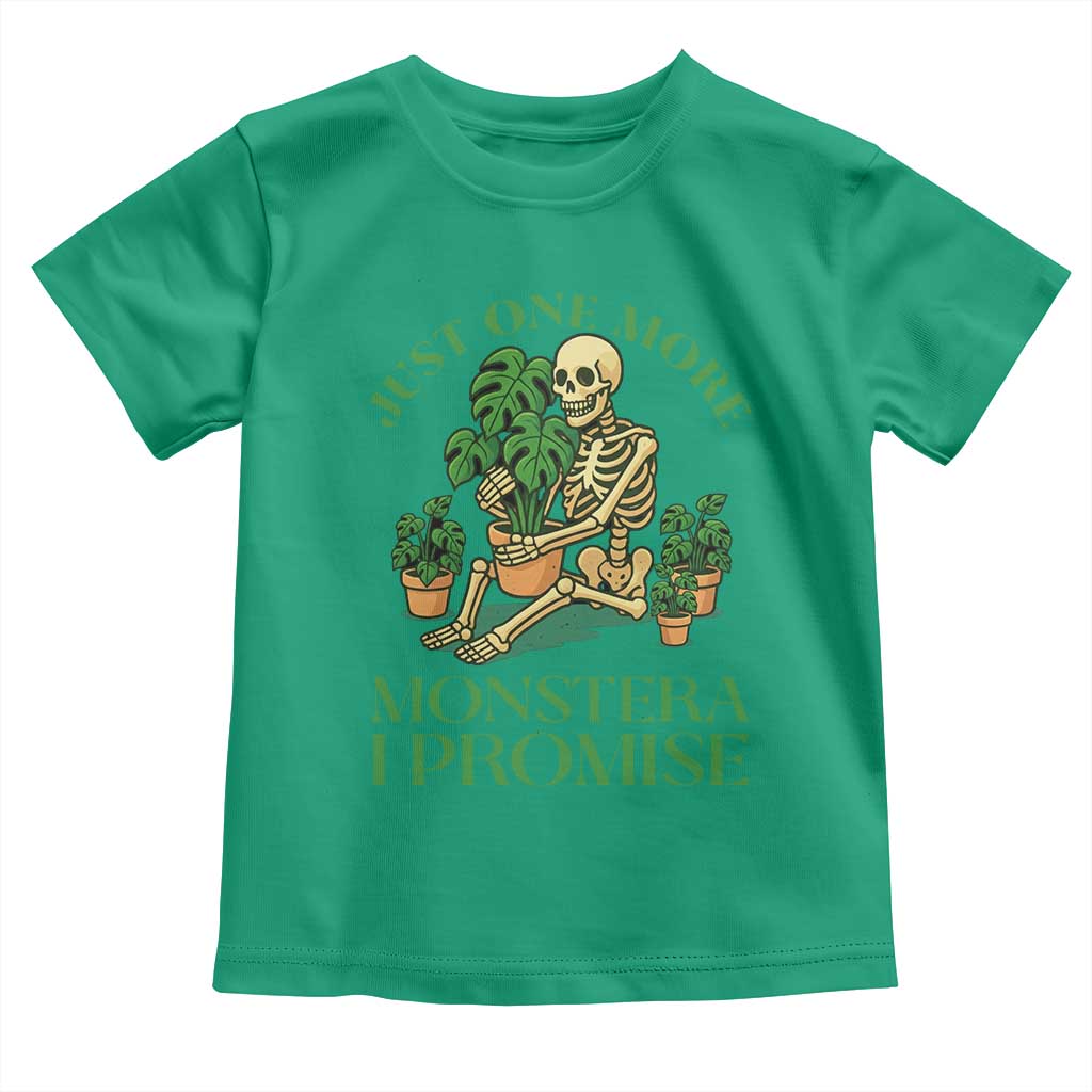 Just One More Monstera Toddler T Shirt Skeleton Plant Lover Gift - Wonder Print Shop