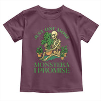 Just One More Monstera Toddler T Shirt Skeleton Plant Lover Gift - Wonder Print Shop