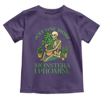 Just One More Monstera Toddler T Shirt Skeleton Plant Lover Gift - Wonder Print Shop