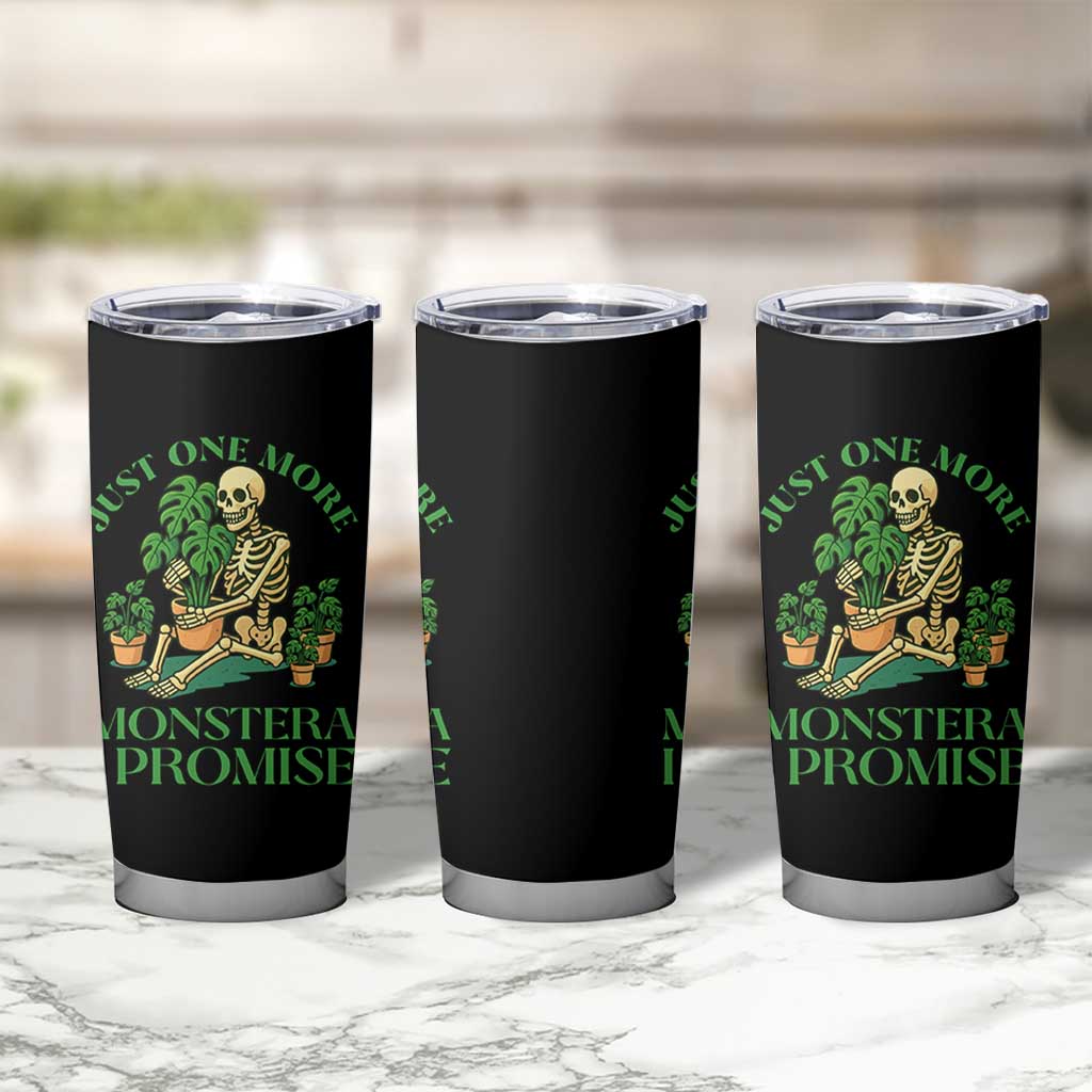 Just One More Monstera Tumbler Cup Skeleton Plant Lover Gift - Wonder Print Shop