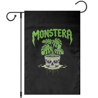 Monstera Lover Houseplant Gift Garden Flag Skull Plant Pot Graphic - Wonder Print Shop