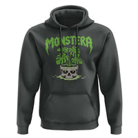Monstera Lover Houseplant Gift Hoodie Skull Plant Pot Graphic - Wonder Print Shop