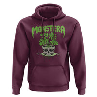 Monstera Lover Houseplant Gift Hoodie Skull Plant Pot Graphic - Wonder Print Shop