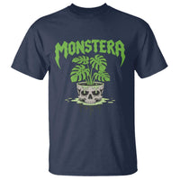 Monstera Lover Houseplant Gift T Shirt Skull Plant Pot Graphic - Wonder Print Shop