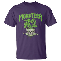 Monstera Lover Houseplant Gift T Shirt Skull Plant Pot Graphic - Wonder Print Shop