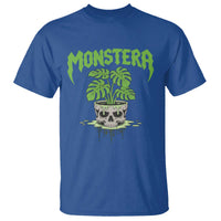 Monstera Lover Houseplant Gift T Shirt Skull Plant Pot Graphic - Wonder Print Shop